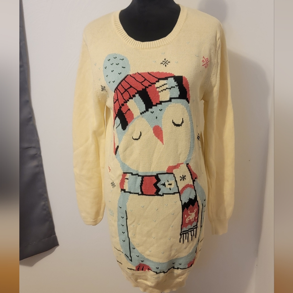 Drop Dead Penguin Knit Sweater